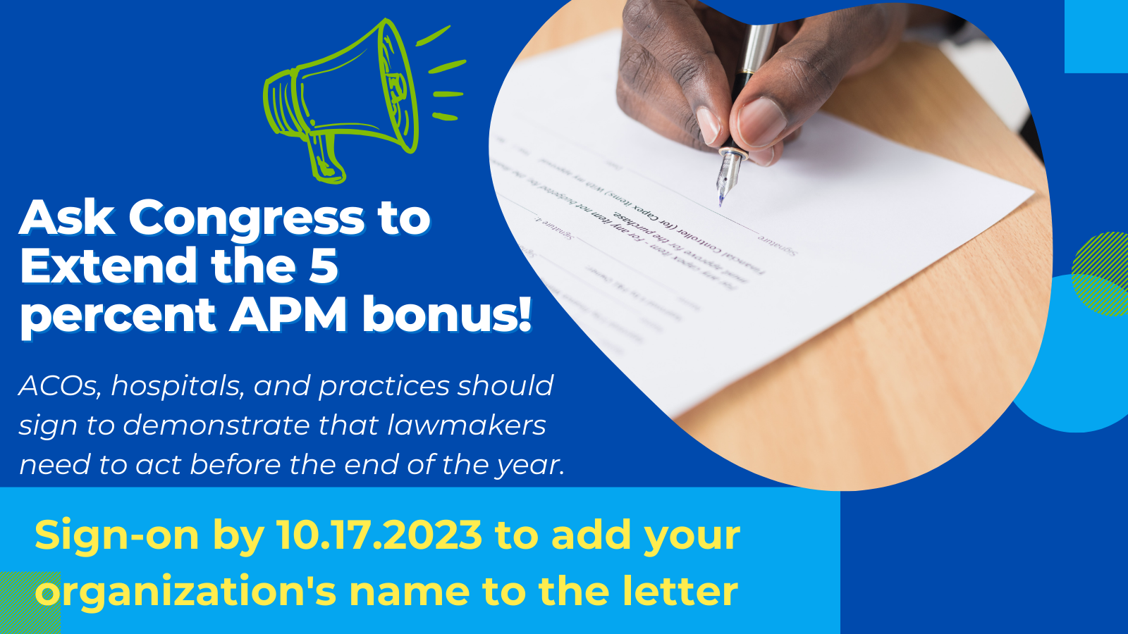 Stakeholder APM Letter to Congressional Leaders